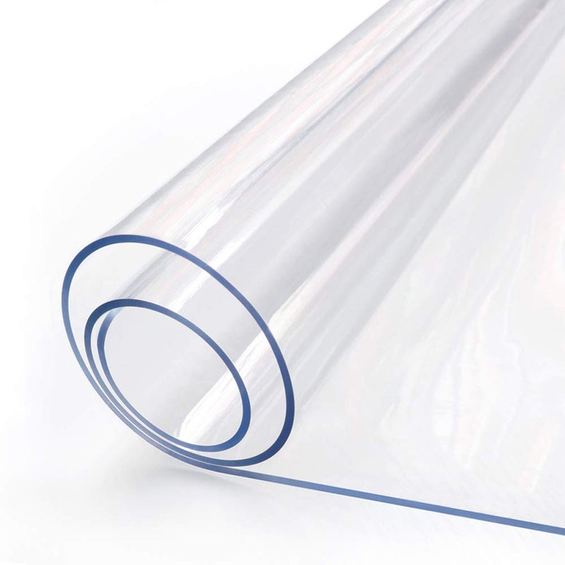 Easy Easy Life 12 X 36 Inch Clear Plastic Desk Pad Office Desk Blotter Dining Table Protector Tablecloth Mat Wooden Furniture Coffee Glass End Side Table Anti-scratch Protection Countertop Cover Waterproof PVC Vinyl - Image 1